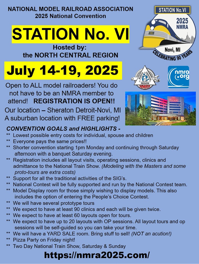 NCX 2016 Overview NMRA NCR Division 6